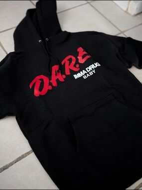 Fivio Black D.A.R.E. Graphic Hoodie